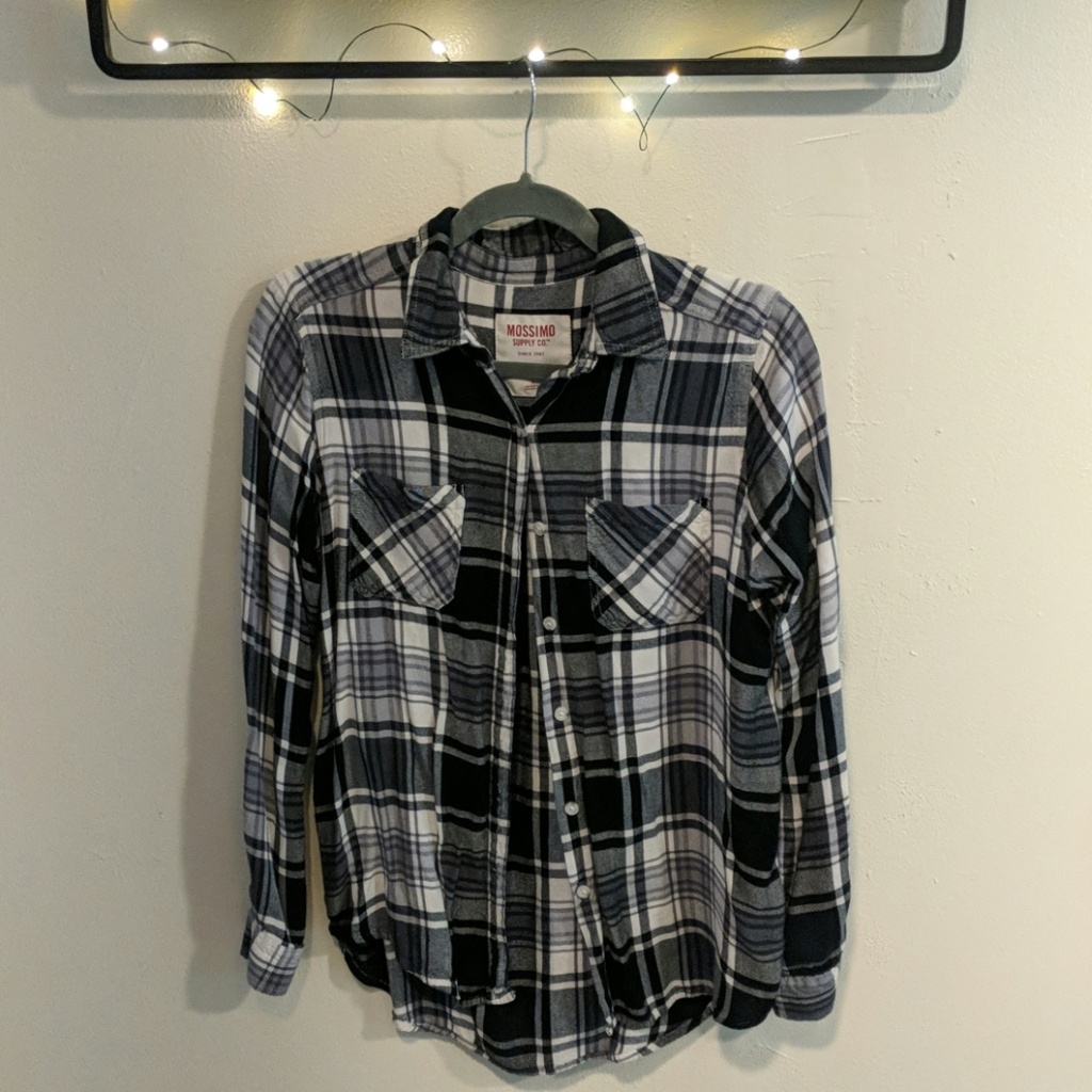 Plaid Button-Down Shirt